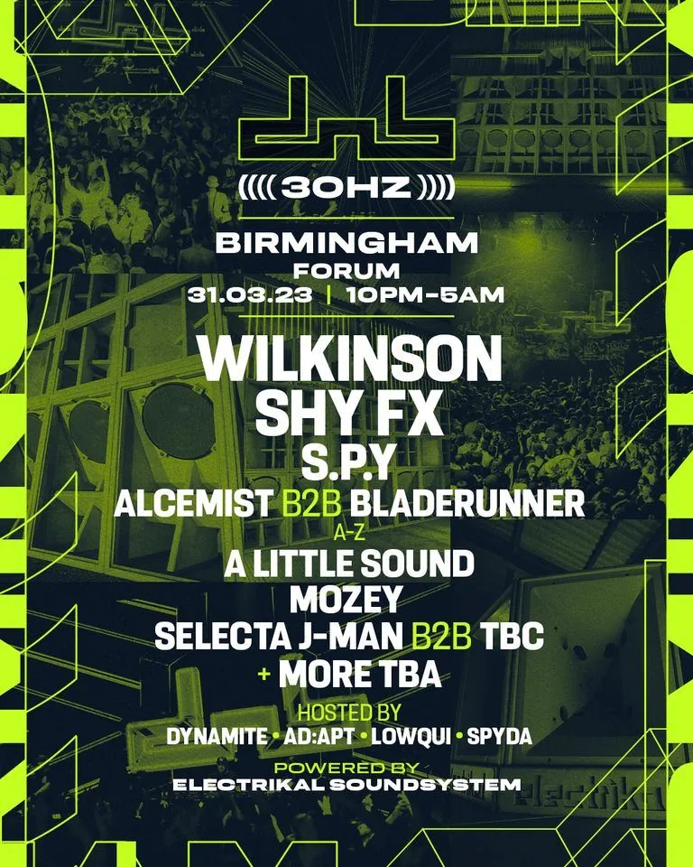 DnB Allstars x 30Hz: Birmingham poster