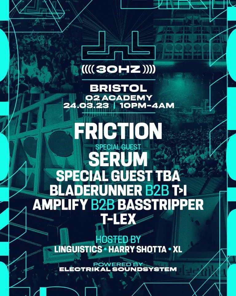 DnB Allstars x 30Hz: Bristol poster