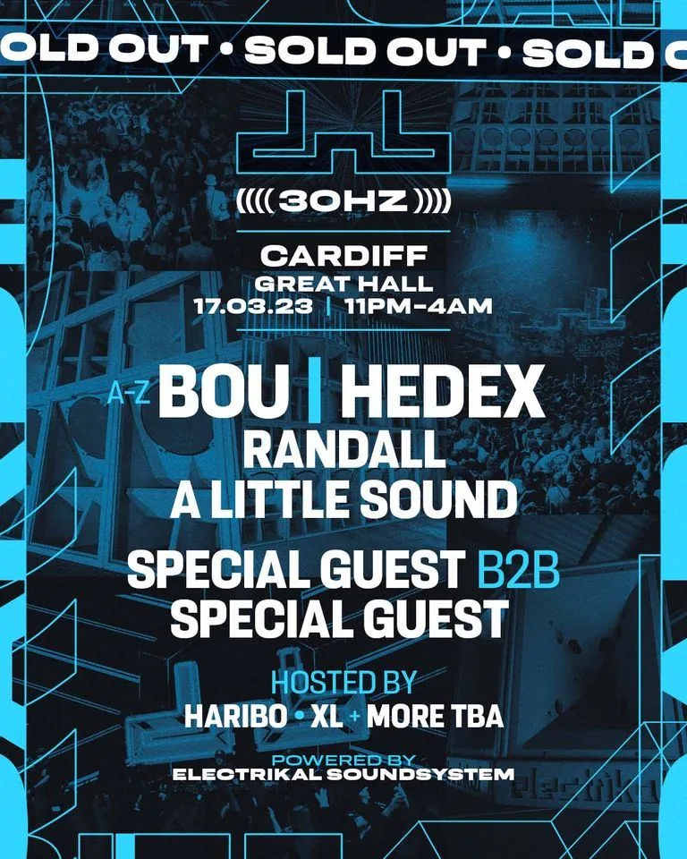 DnB Allstars x 30Hz: Cardiff poster