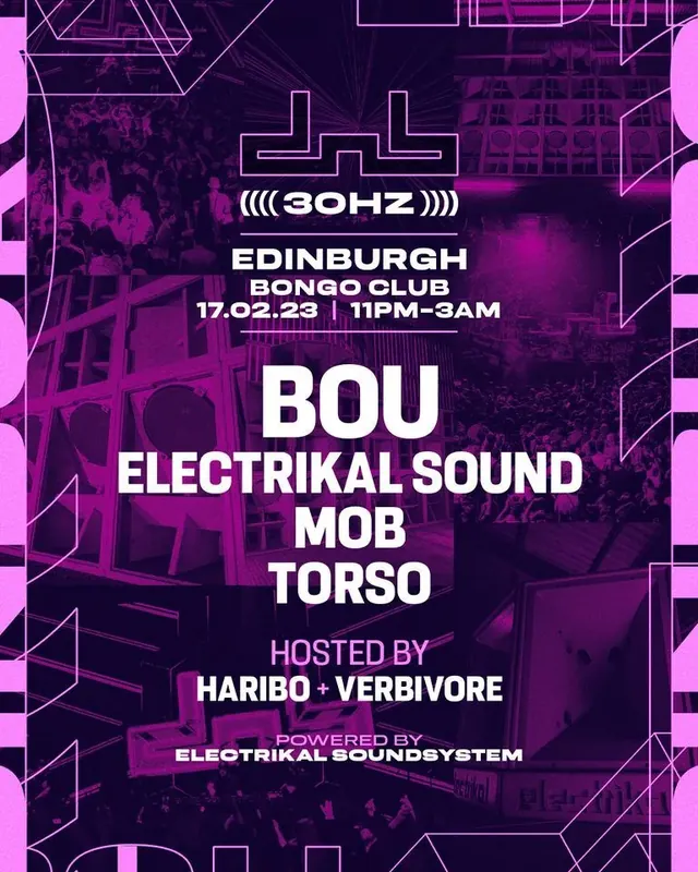 DnB Allstars x 30Hz: Edinburgh poster