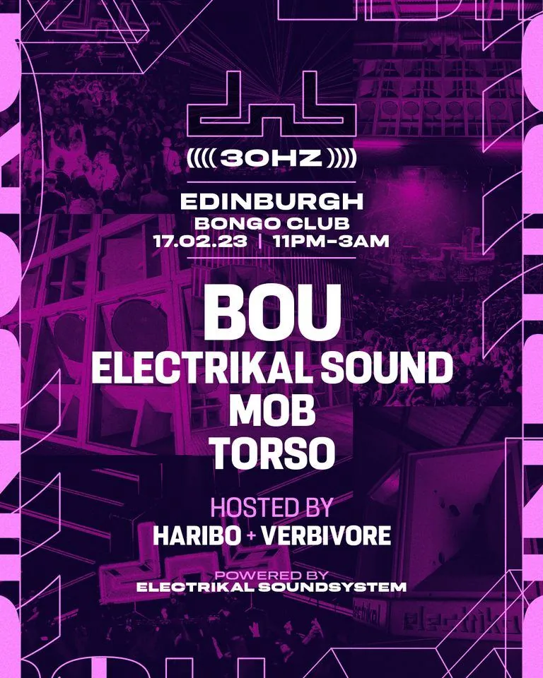 DnB Allstars x 30Hz: Edinburgh poster