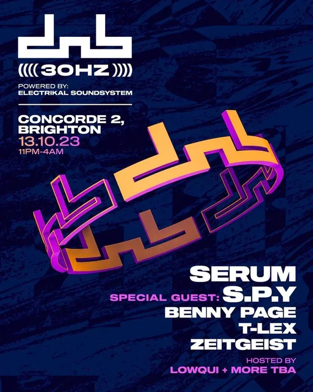 DnB Allstars x 30Hz: Brighton poster