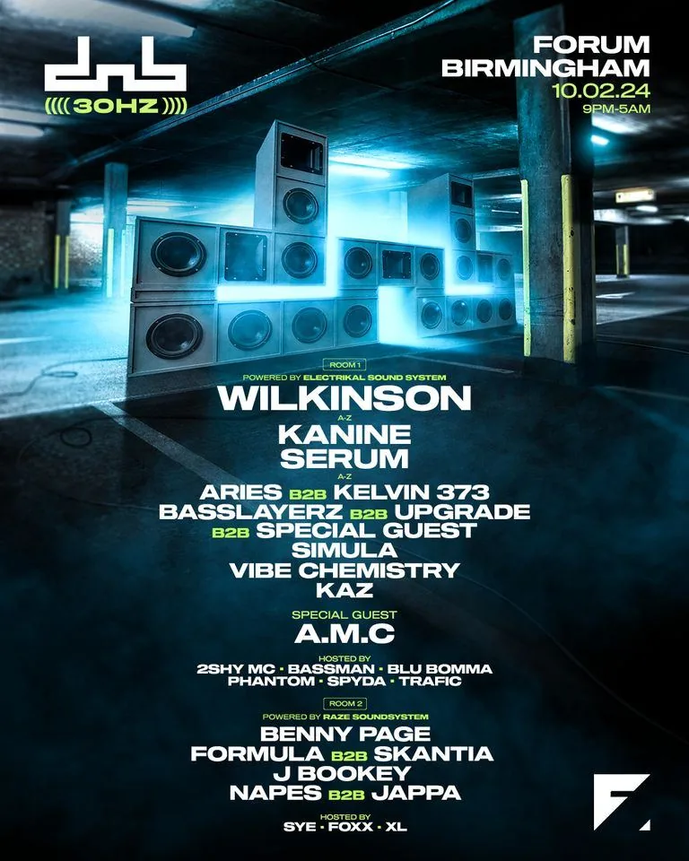 DnB Allstars x 30Hz: Birmingham poster