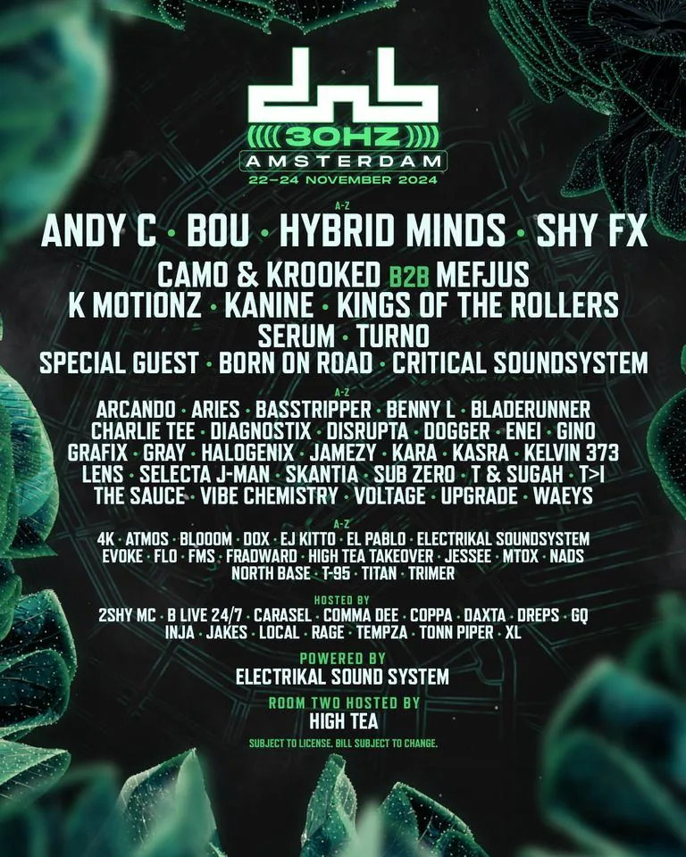 DnB Allstars x 30Hz: Amsterdam Weekender poster