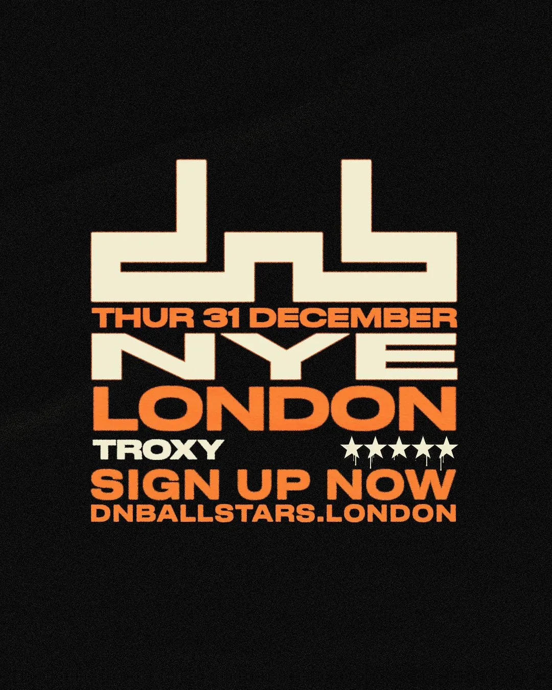 DnB Allstars NYE: London poster