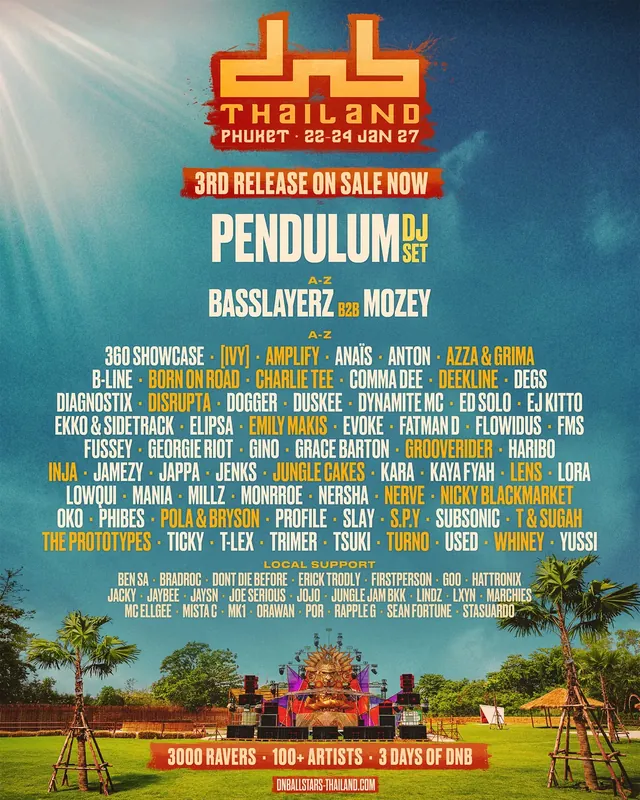 DnB Allstars Thailand 2027 poster